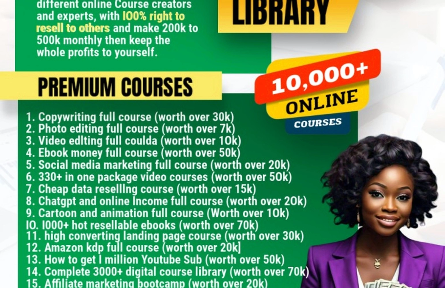 Digital business education course materials
